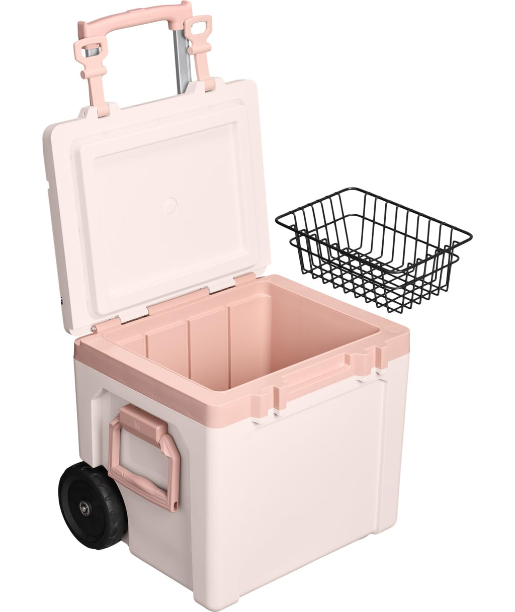 Stanley Adventure Easy-Carry Wheeled Cooler 50qt Rose Quartz