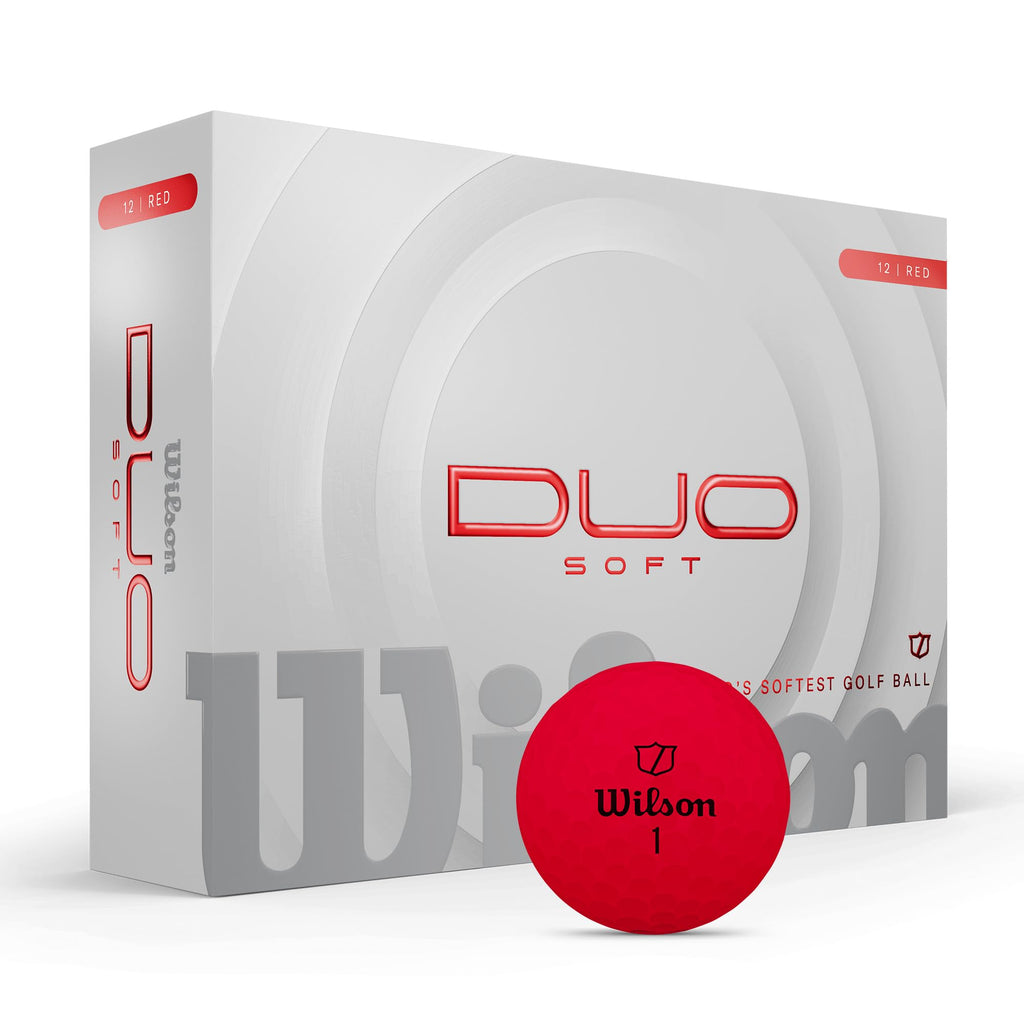 Wilson 2025 Duo Soft Golf Balls - Red, 12 Balls