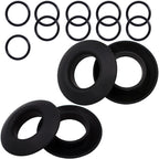 Betobier 4 Pcs Universal Kayak Paddle Drip Rings-For Kayak And Canoe Paddles - No More Sliding Up And Down (Black)