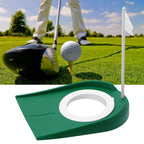 Pwshymi Golf Putting Cup Mini Putt Hole Plastic Indoor Putt Putt Greens Practice Aids Adjustable Hole White Flag Inside Putt For