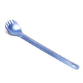 TOAKS Titanium Long Handle Spork with Polished Bowl (Blue)
