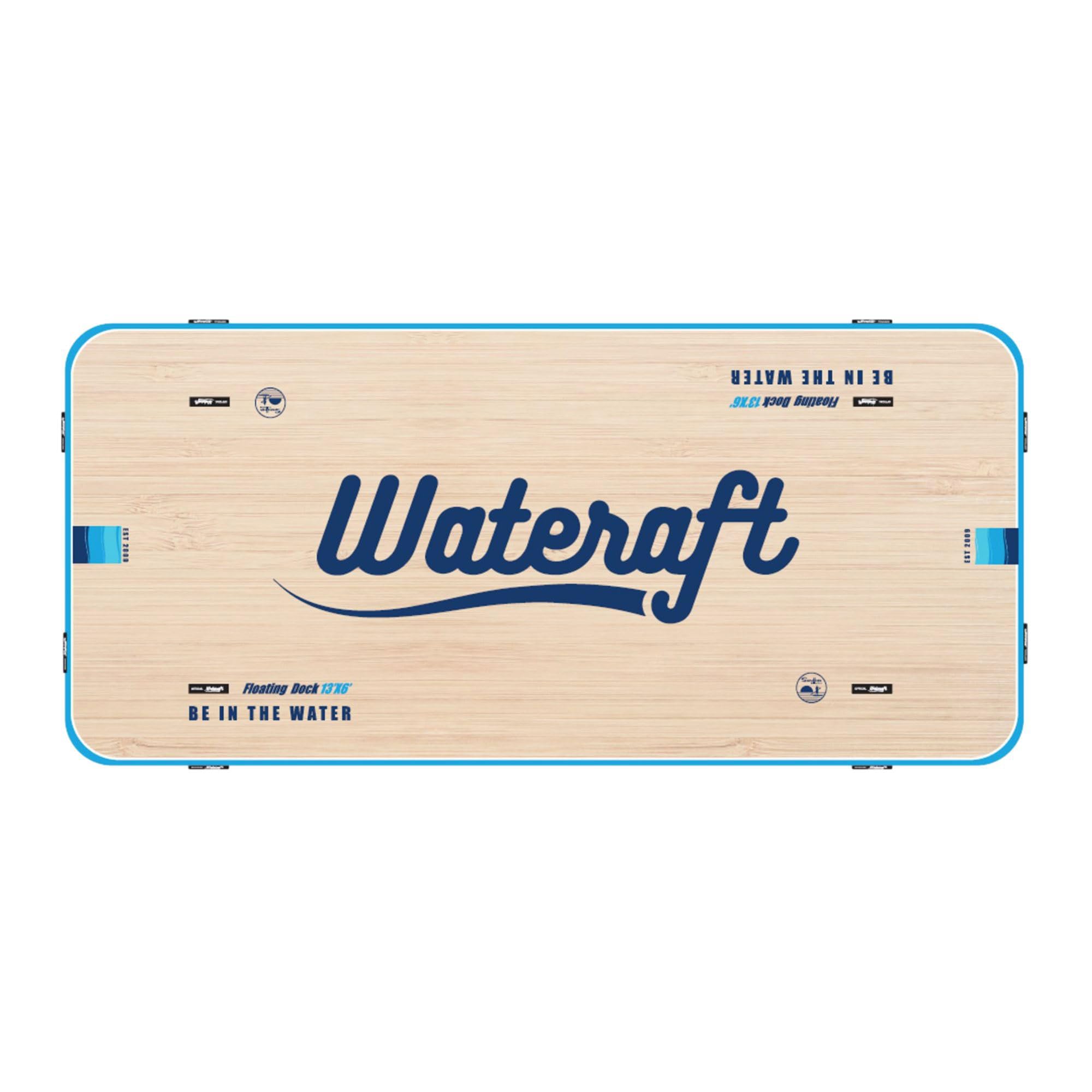 Wateraft Big Inflatable Floating Dock (13       X 6      ) Stable Raft Platform For Lake Beach Pool, Supports 8 Adults Rafting A