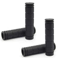 Helonge Bike Handlebar Grips, Non-Slip Rubber Bicycle Handle Bar Wraps For Kids Bikes(7 Colors) (Black)