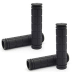 Helonge Bike Handlebar Grips, Non-Slip Rubber Bicycle Handle Bar Wraps For Kids Bikes(7 Colors) (Black)