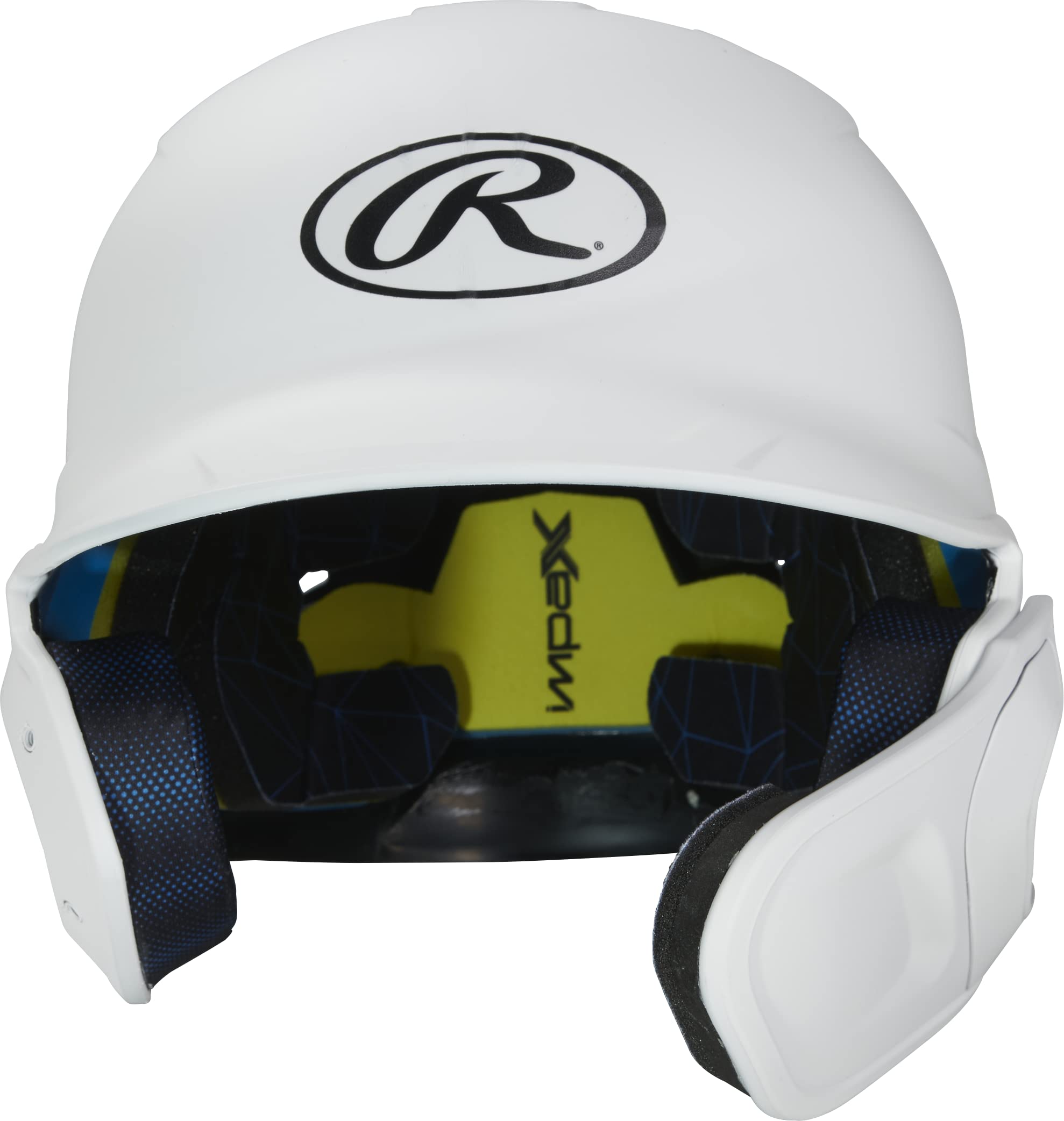 Rawlings 2022 Mach 1-Tone Matte Baseball Batting Helmet W/Rhb Adjext, Senior, Matte White