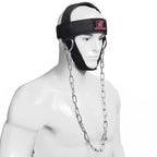Fightsense Neck Harness Adjustable Padded Strap With Steel Chain, Weight Lifting Head Harness For Neck Exercise In Home & Gym (B
