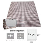 Ruibolu Extra Large Picnic Blanket Beach Blankets, 80''X60'' Picnic Mat Waterproof Sand Proof Foldable Portable For Outdoor Camp