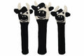 Sunfish Animal Knit Wool Golf Headcover Set Driver Fairway Hybrid Cow