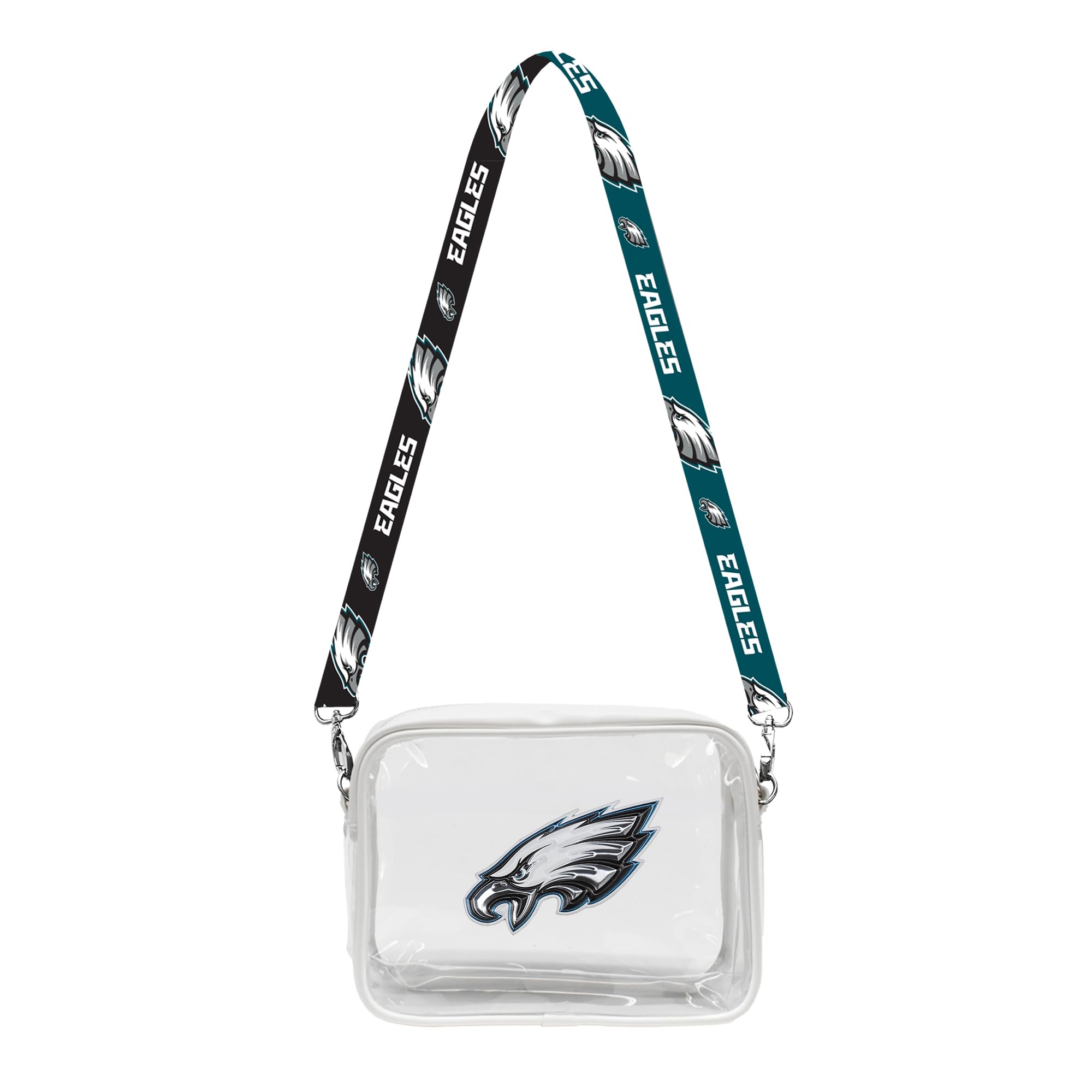 Littlearth Philadelphia Eagles NFL Clear Fanny Fan Purse