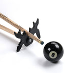 Honbay 2Pcs Black Plastic Moosehead Pool Billiard Cue Bridge Head