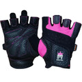 Meister Womens Fit Grip Weight Lifting Gloves w/Washable Amara Leather  Pink  Medium
