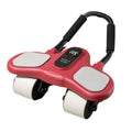 VISTORA Beginner Friendly Elbow Support Ab Wheel Easy to Use Elbow Support Ab Roller for Home Workout, Red, with Display|Sportin