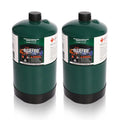 BLUEFIRE 16.4 oz Propane Replacement Fuel Camping Gas Cylinder Pack of 2 All Purpose Portable Canister Coleman Propane Gas Tank 