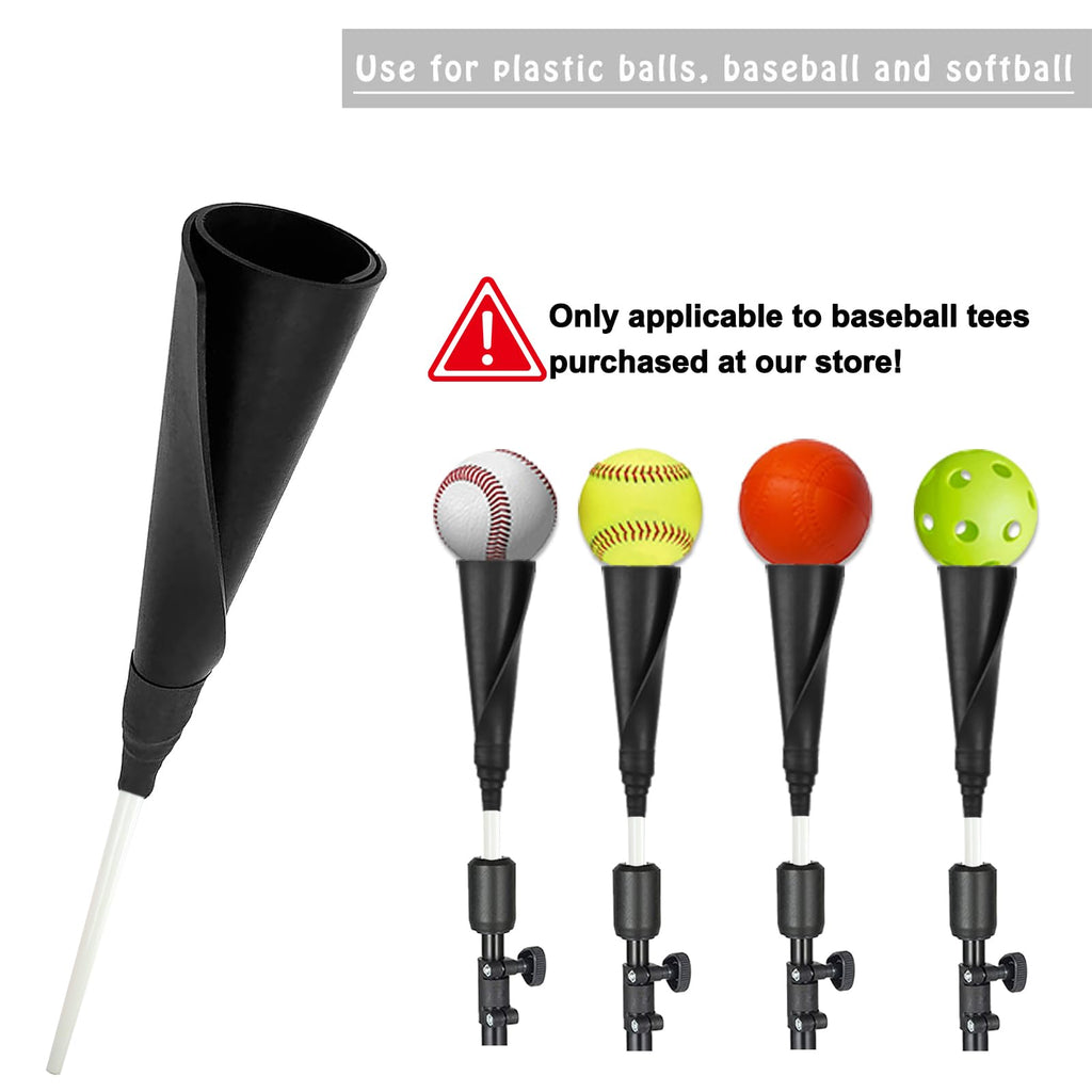 Basegoal Batting Tee Topper Replacement Basic Ball Rest Rubber Cup (2 Pack New White)