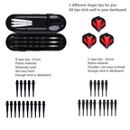 Sanfeng Professional Soft Tip Darts Set 20 Grams W/ 50 O-Rings- 30 Darts Plastic Tip + Black Aluminum Shafts + 6 Standard Flight