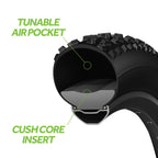 Cushcore Plus Set - Includes (2) Tire Inserts, (2) Presta Valves & Rim Stickers, Easy At-Home Installation, Bicycle Tire Inserts