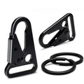 12 Sets Metal Tactical Snap Hook 1-Inch Car Keys Chain Clip Heavy Duty Keychain Attachments For Paracord Bracelets Necklaces Mol