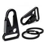 12 Sets Metal Tactical Snap Hook 1-Inch Car Keys Chain Clip Heavy Duty Keychain Attachments For Paracord Bracelets Necklaces Mol