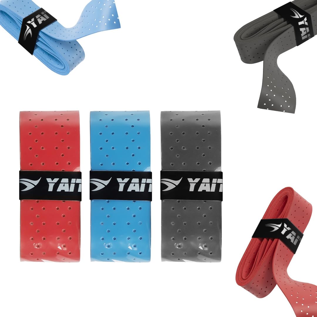 Universal Overgrips (Pack Of 3) | High Tack Design | Breathable Comfort Material | Usable For Pickleball, Badminton, Tennis, Squ