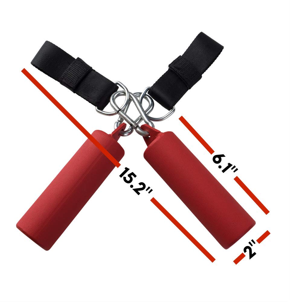 Body-Solid Tools Nunchuck Grips - Strength Training, Forearm Exerciser, Home Gym Equipment, Pull Up Bar, Non-Slip, Kettlebell &
