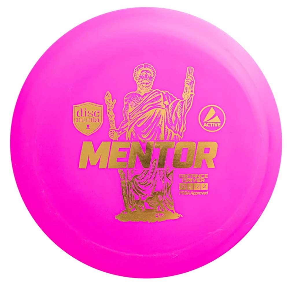 Discmania Active Mentor Disc Golf Distance Driver, Slighty Understable Disc Golf Driver (Colors May Vary) - 165-170 Grams