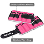 Henkelion Adjustable Wrist/Ankle Weights 1 Pair 6 Lbs For Women Men Kids, Strength Training Set For Gym, Fitness Workout, Runnin