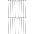 Huji 20Pcs Galvanized Steel Tent Pegs Stakes