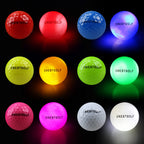 Crestgolf Glow In The Dark Golf Balls,Glow Golf Ball With 4 Light Sources Super Bright In Dark Light Up Led Golf Balls For Night