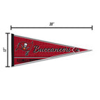 Rico Industries Nfl Football Tampa Bay Buccaneers Classic 12'' X 30'' Felt Wall D  Cor Pennant - Great For Home/Bed Room/Man Cav