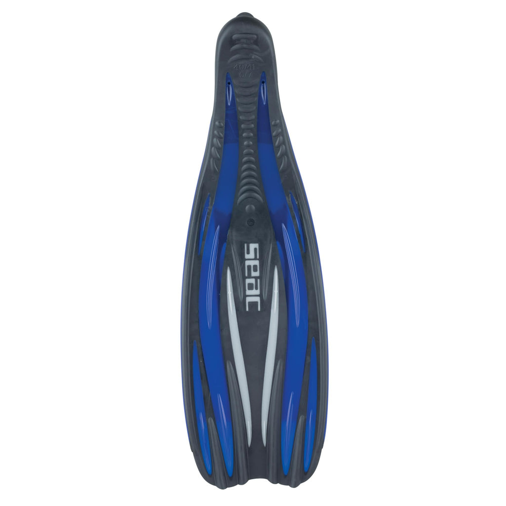 Seac F100 Pro, Ultra Light Underwater Full Foot Fin, For Diving And Snorkeling, Blue, 8 .5-9.5 Us