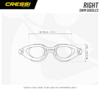 Cressi Right, Clear/Clear, Clear Lens