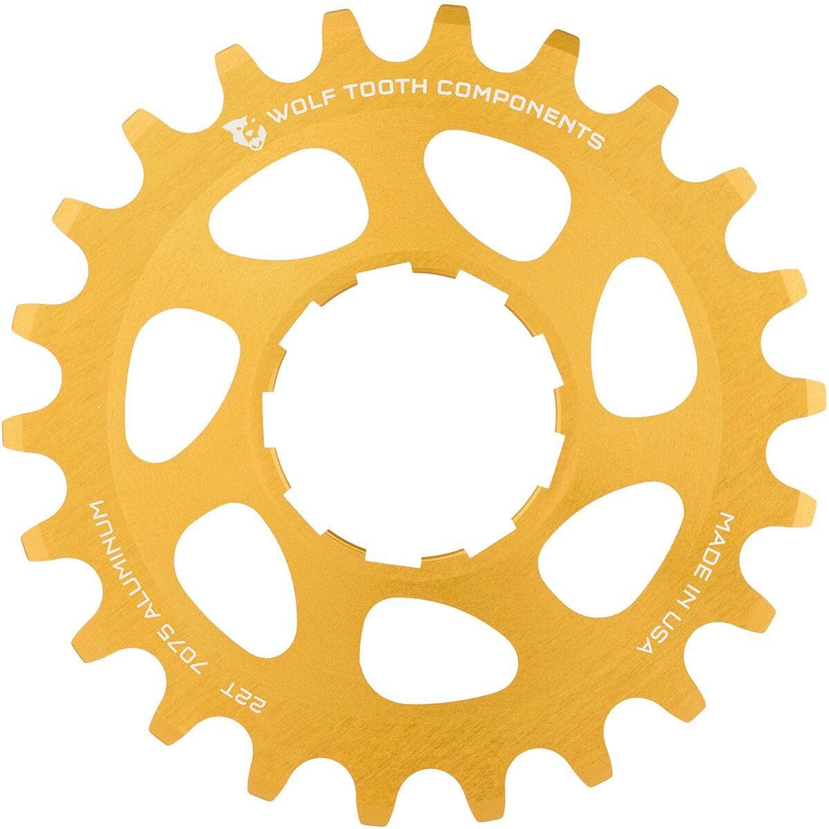 Wolf Tooth Aluminum Single Speed Cog Gold 22T