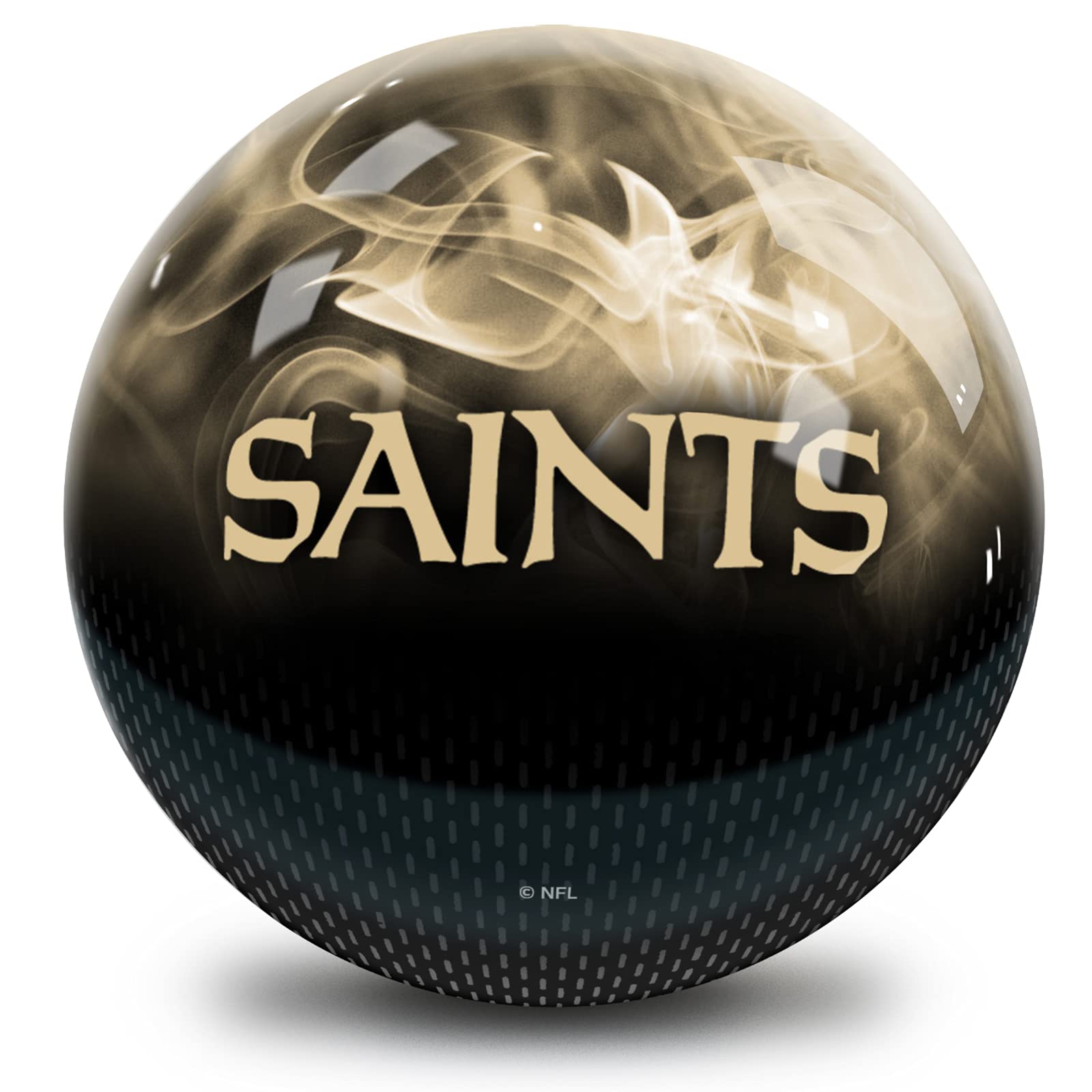 New Orleans Nfl On Fire Bowling Ball 14Lbs
