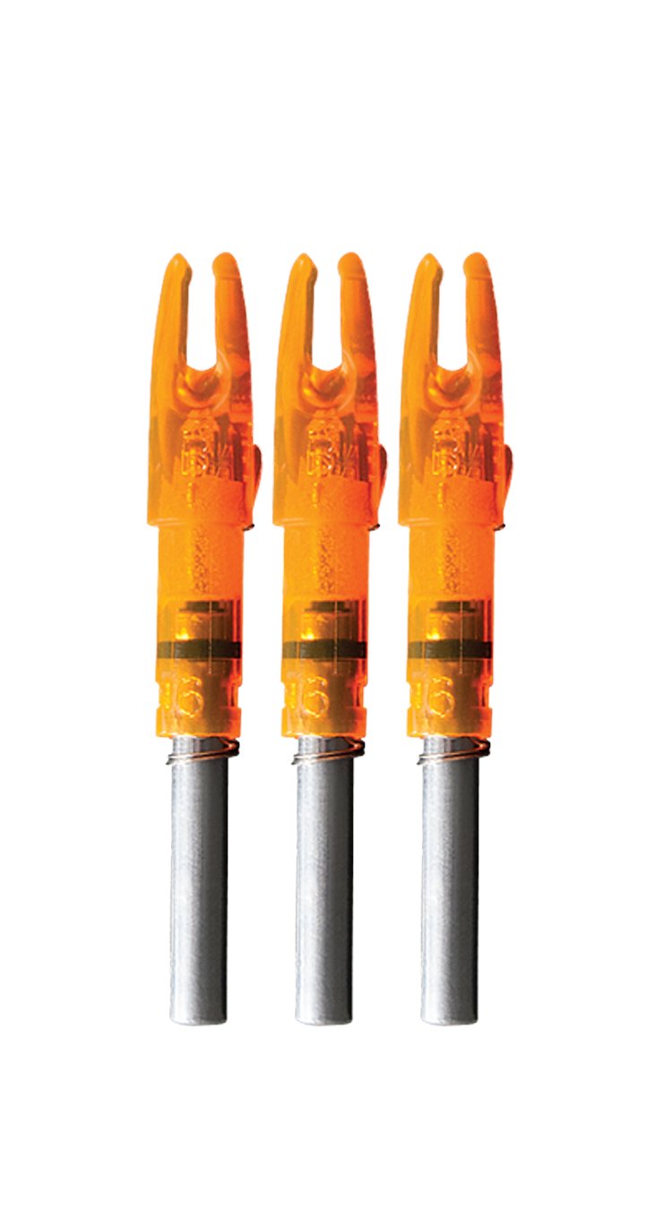 Lumenok Gt Nock (3-Pack), Orange