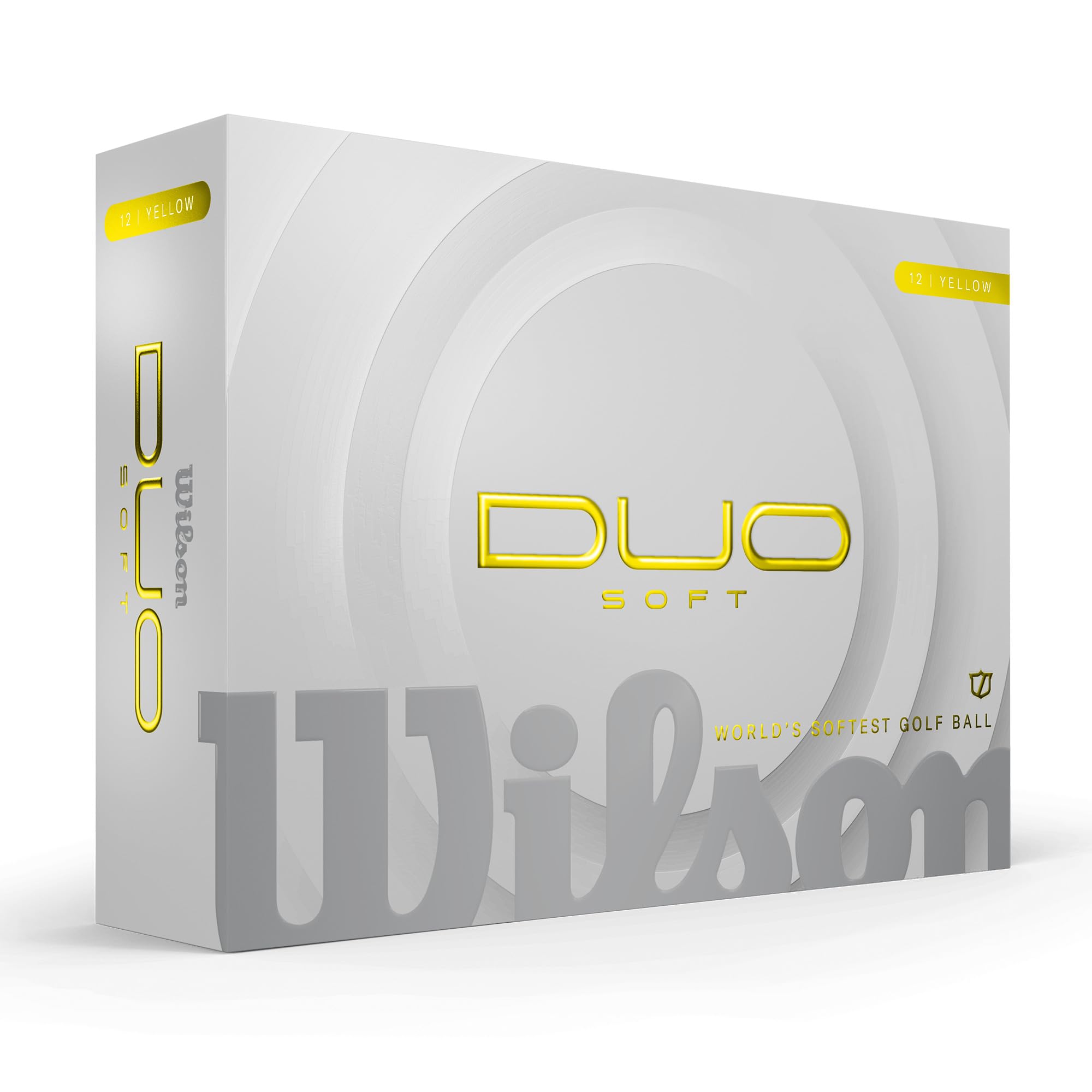 Wilson 2025 Duo Soft Golf Balls - Yellow, 12 Balls