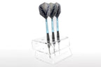 Ecsem Clear Acrylic Dart Holder/Display Stand, Holds 6 Steel/Soft Tip Darts (Dart Holder Wall Mount & Darts Holder Desktop)