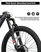 Glerc 24 Inch Kids Bike, Kids Mountain Bike for Boys and Girls Ages 9-14, 21-Speed Skyline Bicycle with Front Suspension and Dis