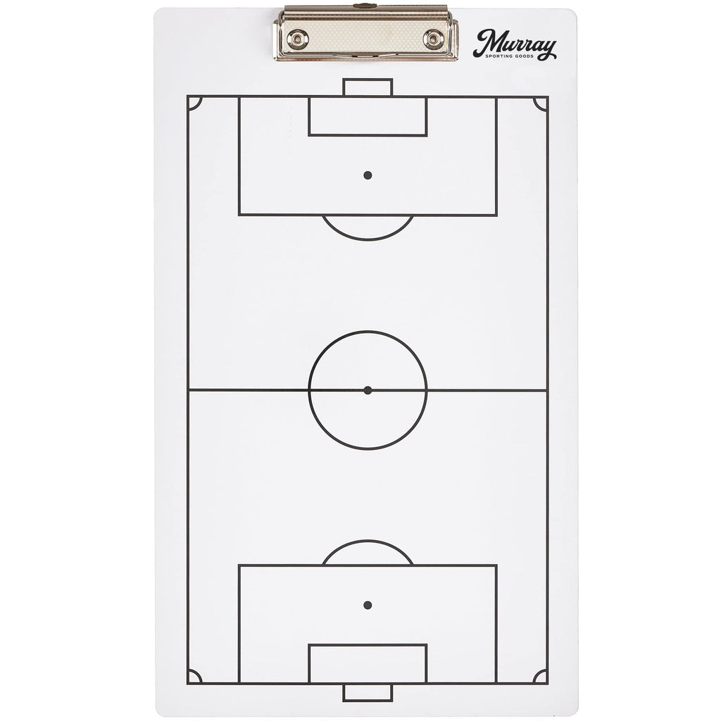 Murray Sporting Goods Soccer Dry Erase Coaches Clipboard  Double-Sided Soccer Field Clipboard Dry Erase White Board  Soccer Futb