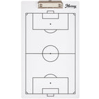 Murray Sporting Goods Soccer Dry Erase Coaches Clipboard  Double-Sided Soccer Field Clipboard Dry Erase White Board  Soccer Futb