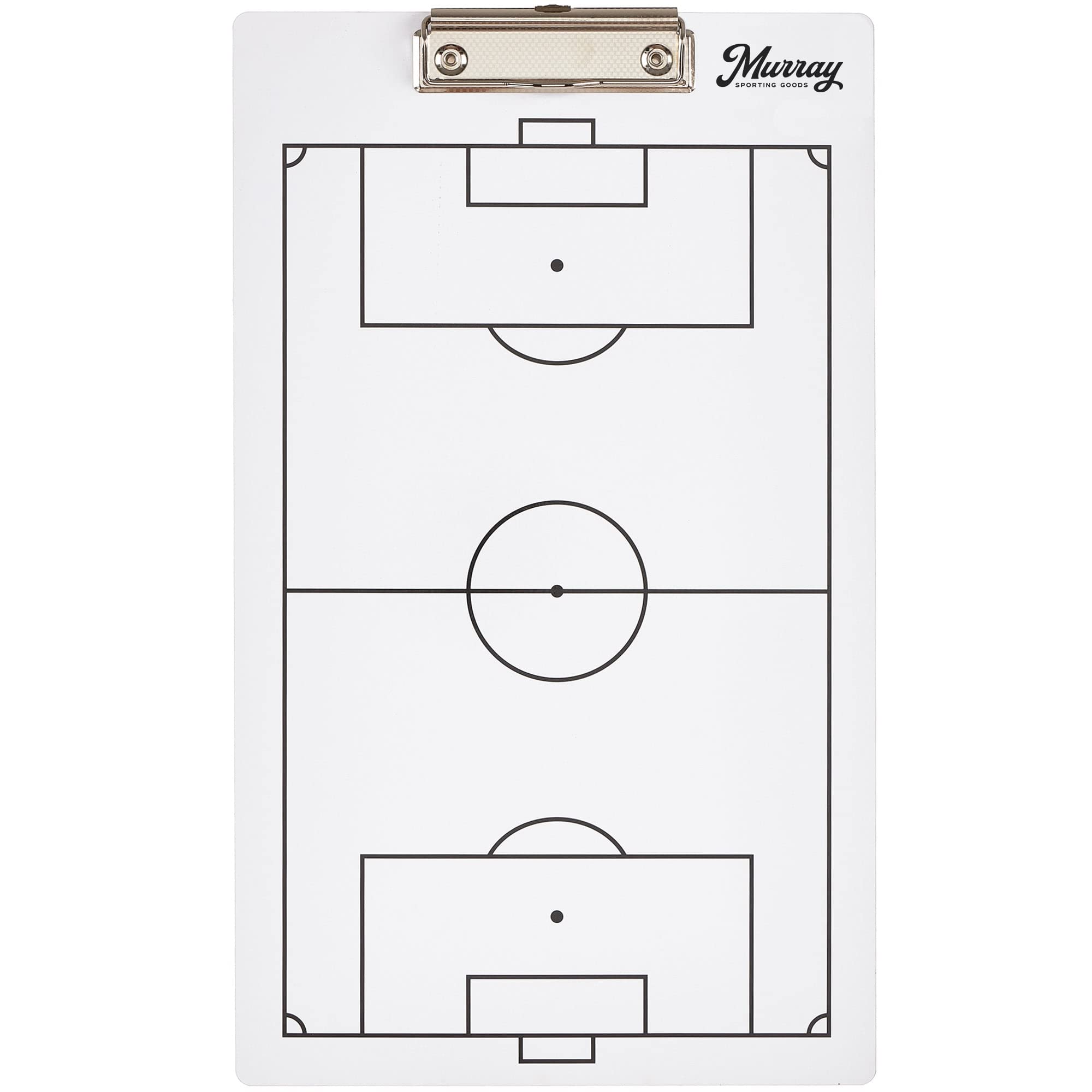 Murray Sporting Goods Soccer Dry Erase Coaches Clipboard  Double-Sided Soccer Field Clipboard Dry Erase White Board  Soccer Futb