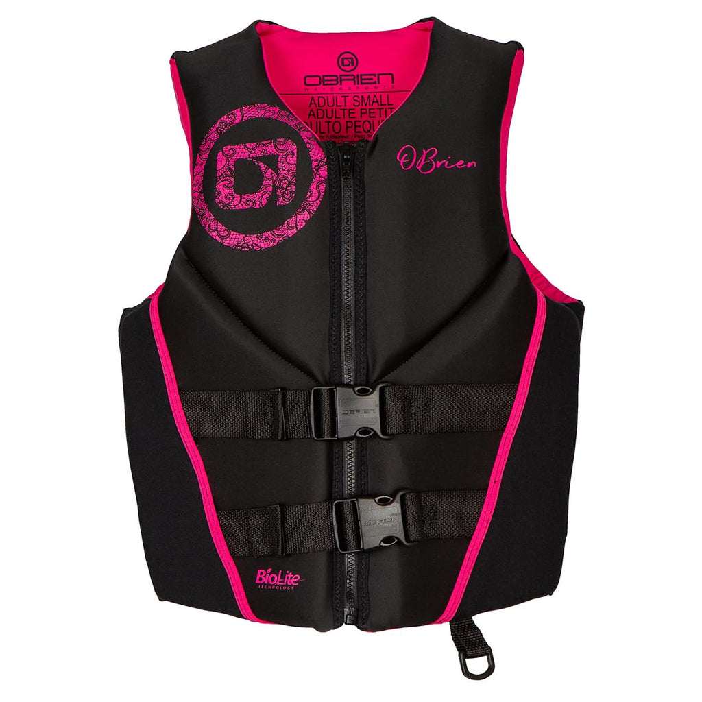 O'Brien Women'S Traditional Neoprene Uscga Life Jacket, Pink, Medium