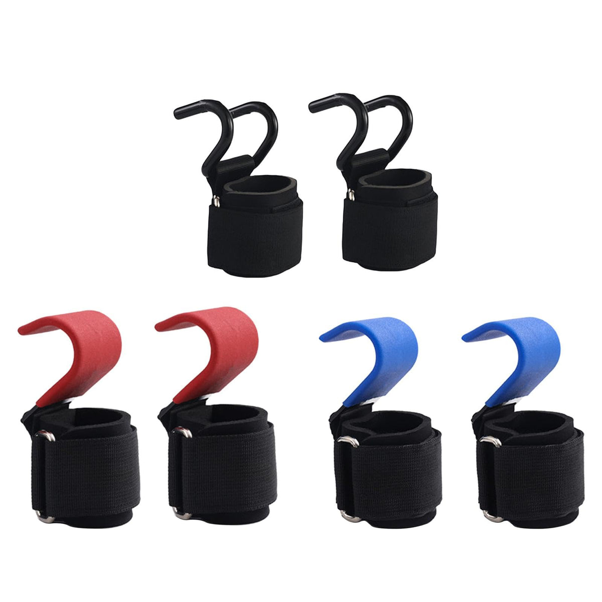 Heavenglow 2 Pieces Weight Lifting Hooks Portable For Powerlifting Building Workout Black | Fitness Running & Yoga | Strength Tr