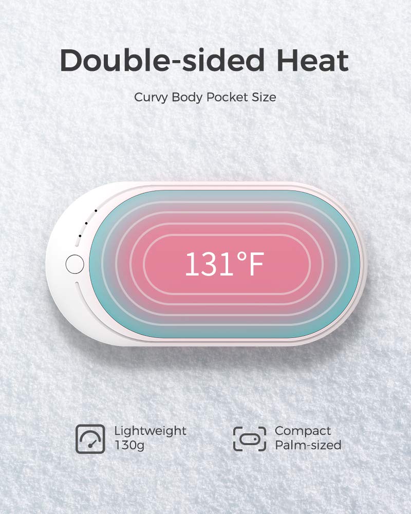 Ocoopa Hotpal Rechargeable Hand Warmer, 5200Mah Electric Handwarmer,Portable Pocket Heater, Heat Therapy Great For Raynauds, Hun