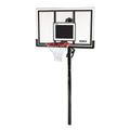 71525 Height Adjustable In Ground Basketball System, 54 Inch Shatterproof Backboard