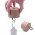 Lights Mountain Wooden Pinch Block Grips with Carabiner Hand Grip Workout Climbing Power Grips Forearm Finger Exerciser Strength