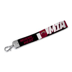 Rico Industries Nba Basketball Miami Heat Wrist Lanyard Key Chain, Cute Wristlet Strap Keychain Holder For Women Men Car Keys Id