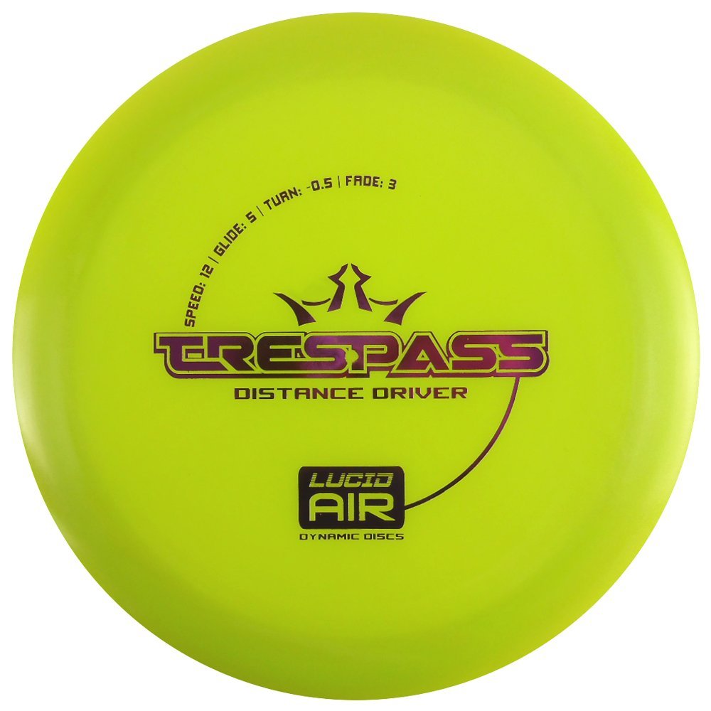 Dynamic Discs Lucid Air Trespass Distance Driver Golf Disc [Colors May Vary] - 145-159G