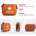 Succorware 150 Pieces Mini First Aid Kit - Small Medical Kit With Hard Shell - Emergency First Aid Kit For Car, Travel, Home, Ou
