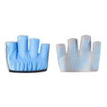 ATORSE Half Finger Gloves Yoga Exercise Grip Pads for Cycling Exercise Pilates M Blue