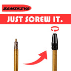 Samikiva (10 Pack) Bike Presta Valve Stem Caps, Chrome Anodized Aluminum, Use On Presta French Valves, Dust Caps For Mtb Road Ra